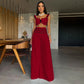 Tenue à bretelles et pantalon large pour femme