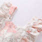 Girls Fashion Flower One-piece Romper