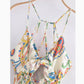Robe à bretelles imprimées de style ethnique
