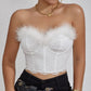 Women's Fashionable Lace Low-cut Tube Top