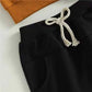 Letter Printed Long Sleeve Two-piece Set