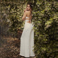 Sleeveless V-neck Brace Skinny Sheath Backless Jumpsuit