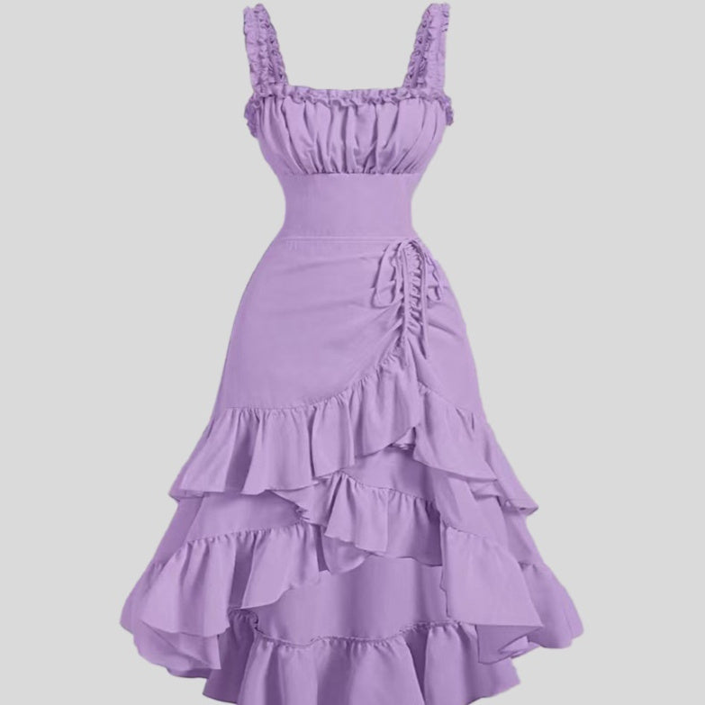 Slim Fit All-matching Suspenders Dress Women