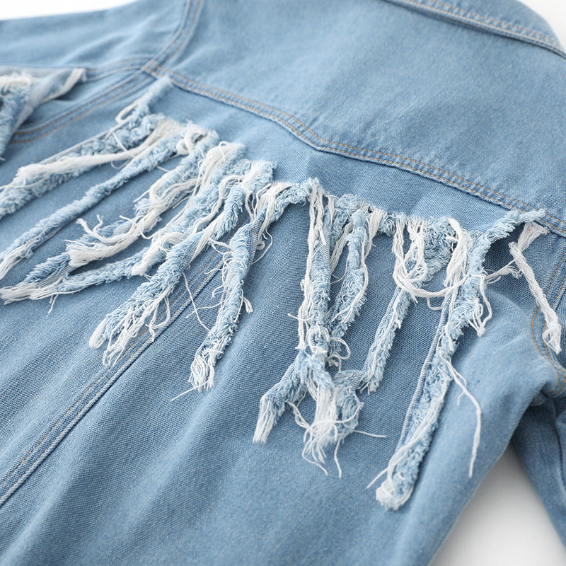 Foreign Trade Ladies Loose Denim Jacket