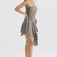 Irregular Chest-wrapped Dress