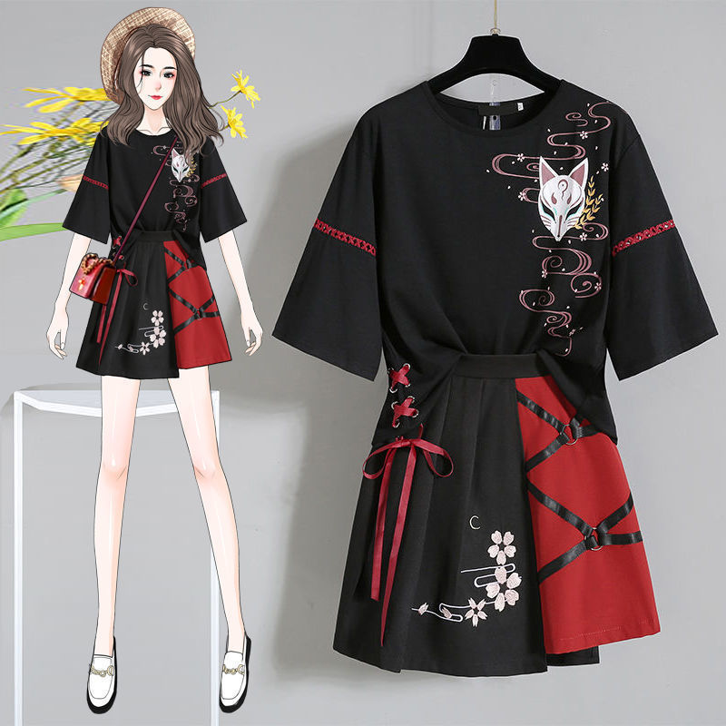 Costume d'été deux pièces Hanfu amélioré pour femme