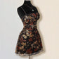 Sexy Strap Print Dark Gothic Style Loose Dress
