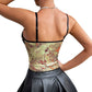 Strappy Underwire Sexy Hot Girl Backless Vest Top Corset Wrap Bust Fishbone Diamond Strap Tank Top
