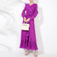 Women's Pleated New French Style Tied Dress