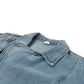 Women's Short Denim Jacket With Large Lapel