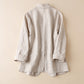 Threequarter Sleeve Cotton And Linen New Spring And Summer Allmatch Ladies Suit