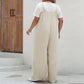 Solid Color Women's Summer Loose Plus-sized Wide Leg One-piece Trousers