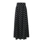 Seaside Vacation Polka Dot Split Top Mid-length Dress Set