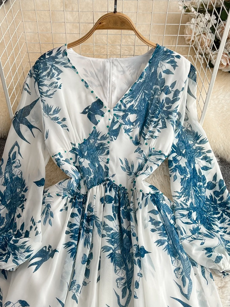 Women's Fashion Retro Chiffon Dress