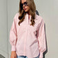 Women's Lantern Sleeve Shirt Round Neck