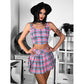 Women's Fashion Simple Pleated Skirt Vest Set