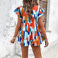 Women's Temperament Leisure Vacation Printed Short-sleeved Top