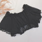 Women's Summer Lace Chiffon Shirt Short Sleeve Bottoming Top