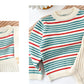 Boys And Girls Fashion Striped Knitted Top