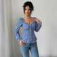 Style Striped Long-sleeved T-shirt Blouse Women