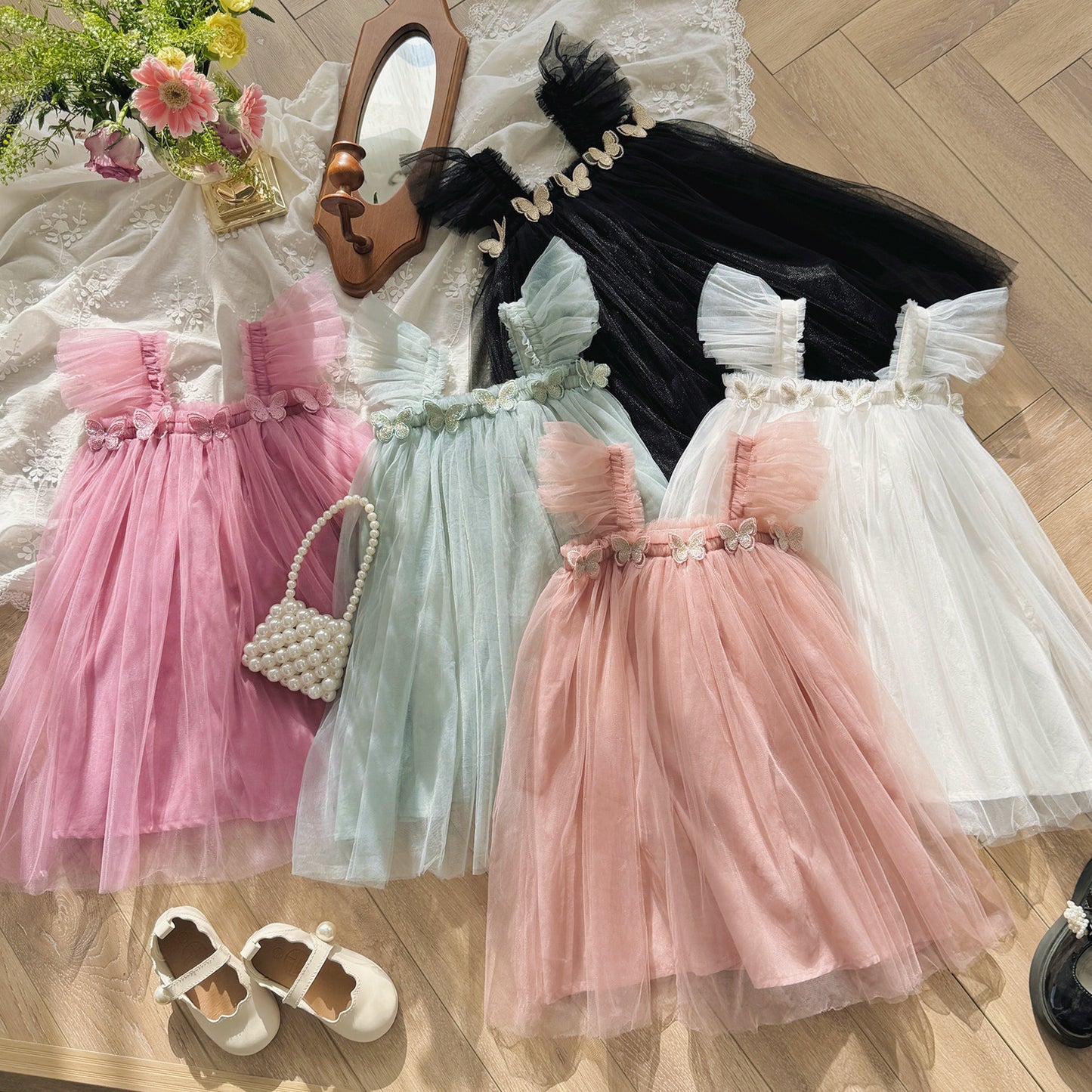 Flounced Sieve Tube Top Main Dress Puffy Birthday