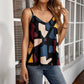 Stylish And Elegant Sleeveless Camisole With A Printed Design