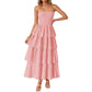 Women's Sleeveless Off-Shoulder Long Vest Dress