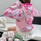 New Women's Personality Sweet Student Zipper Print Hooded Sweater