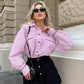 Fashion Striped Loose-fitting Women's Shirt Top