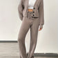 Ladies New Fashion Knitted Sweater Suit