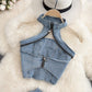 Hanging Neck And Backless Fashion Suit