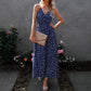 Style V Neck Polka Dot Dress