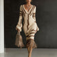 Womens Knitted Effect Sweater Dress