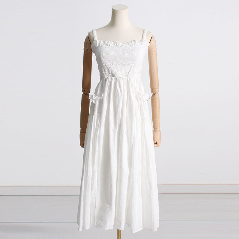 Robe à ourlet large de couleur unie pour femme