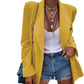 Women's Temperament Professional Casual Women's Solid Color Long Sleeve Small Suit Jacket