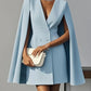 Commuter Double Breasted Shawl Cape Suit Dress