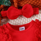 Ensemble de pyjama de Noël pour bébé fille, motif triangle à rayures et dentelle épissée