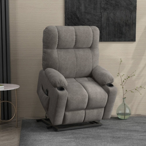 HOMCOM Electric Riser And Recliner Chair For Elderly, Power Lift Recliner Chair With Remote Control