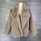 New Fox Hair Medium Length Suit Collar Fur Coat