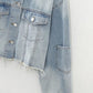 Denim Color Matching Short Jacket