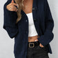 Solid Color Hooded Single-breasted Sweater Women's Cardigan Coat