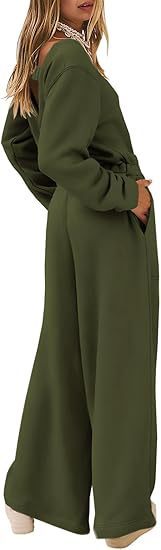 Combinaison pull dos nu à manches longues et couleur unie pour femme, style sport et loisirs, mode européenne et américaine