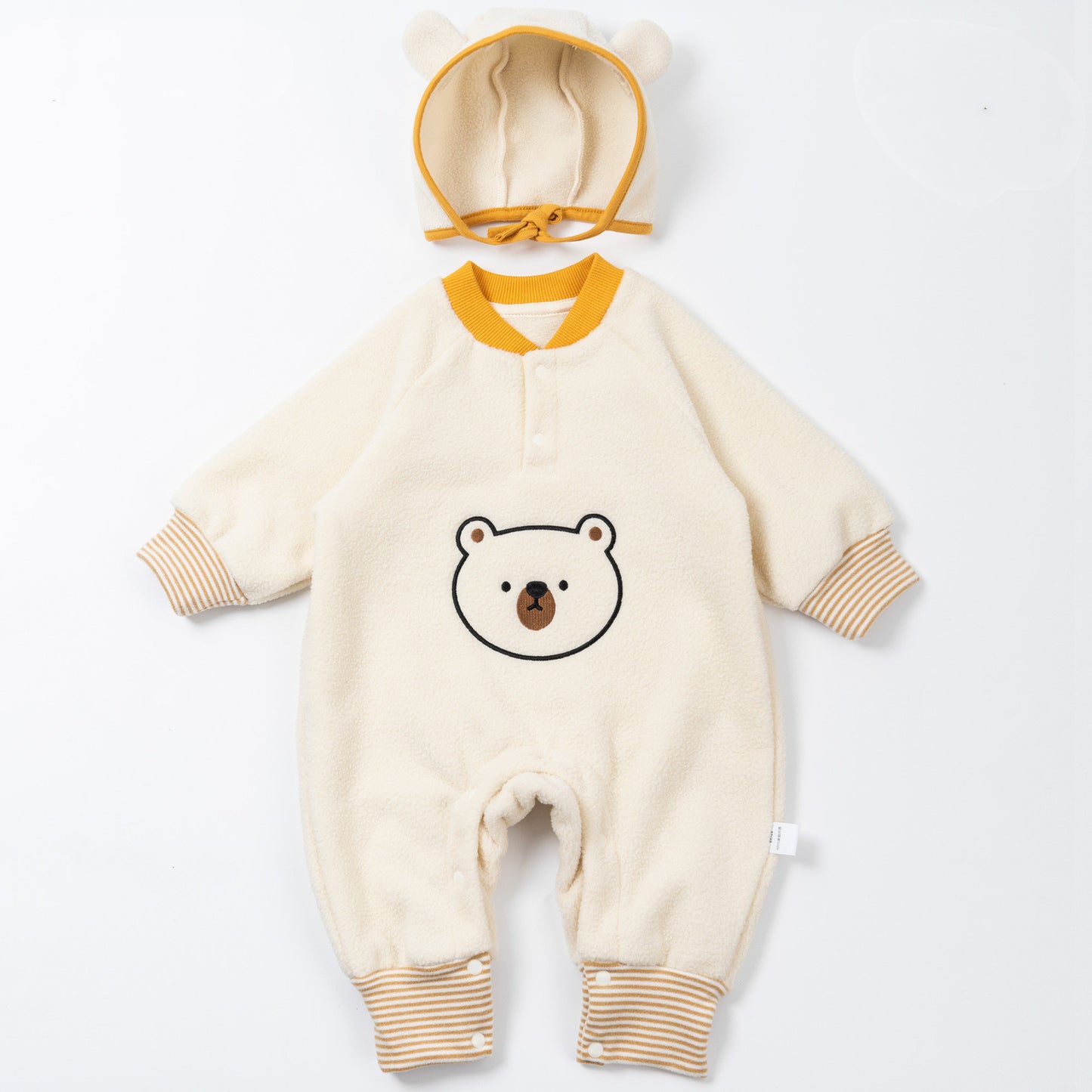 Baby Jumpsuits Autumn And Winter Polar Fleece Bear Baby Jumpsuit