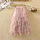 Fashion Irregular With Personality Tulle Skirt Women
