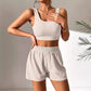 Fashion Casual Vest Shorts Set