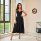 European And American Women's Clothing Multi-color Sling Swing Dress
