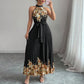 Women's Fashionable Printed Pleated Dress