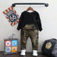 Ensemble deux pièces pour enfant, pantalon de survêtement décontracté camouflage pour garçon