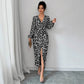 Women's Casual Loose Simple Leopard-Print Dress