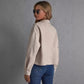 Pure Color Autumn New Woolen Short Coat